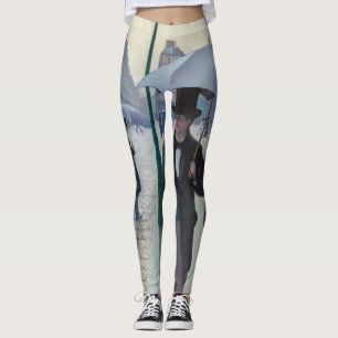 Gustave Caillebotte - Pariser Straße; Regentag Leggings