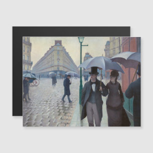 Gustave Caillebotte - Pariser Straße; Regentag Magnetkarte