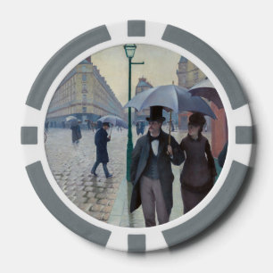 Gustave Caillebotte - Pariser Straße; Regentag Pokerchips