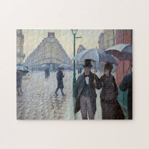 Gustave Caillebotte - Pariser Straße; Regentag Puzzle