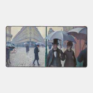 Gustave Caillebotte - Pariser Straße; Regentag Schreibtischunterlage
