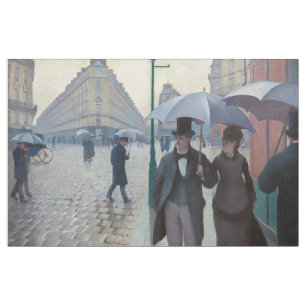 Gustave Caillebotte - Pariser Straße; Regentag Stoff