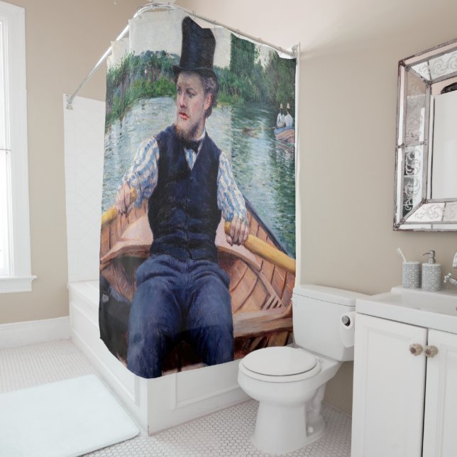 Gustave Caillebotte - Party für Boote Duschvorhang (Beispiel)