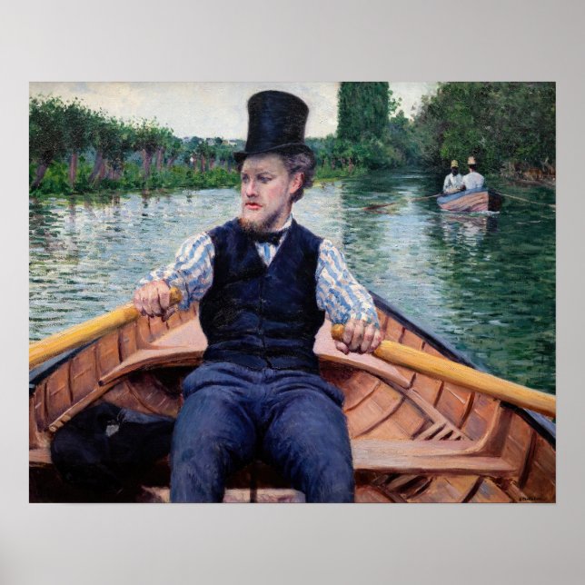 Gustave Caillebotte - Party für Boote Poster (Vorne)
