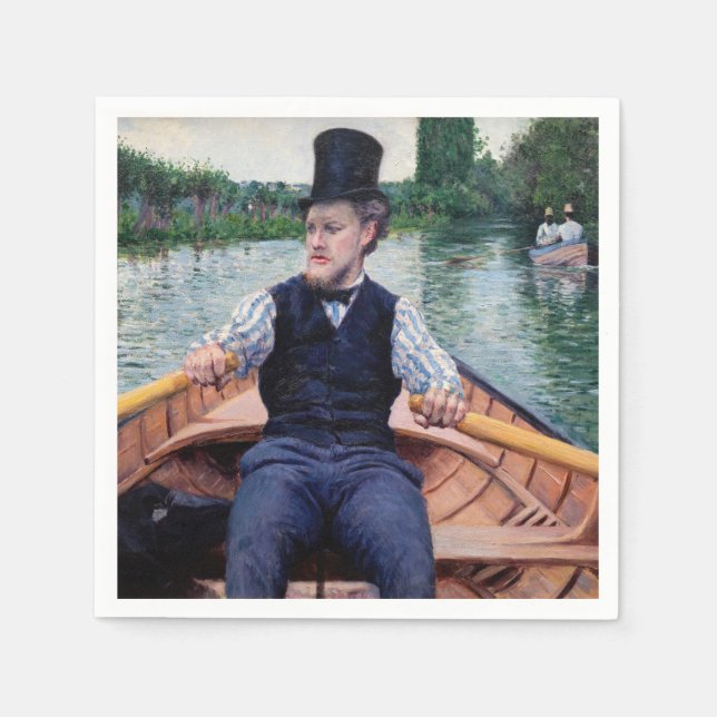 Gustave Caillebotte - Party für Boote Serviette (Vorderseite)