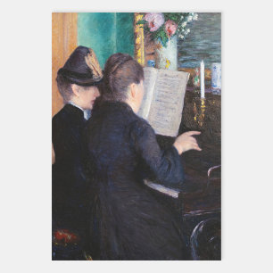 Gustave Caillebotte - Piano-Lektion Geschenkpapier Set