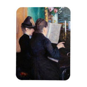 Gustave Caillebotte - Piano-Lektion Magnet