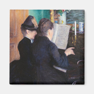 Gustave Caillebotte - Piano-Lektion Magnet