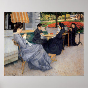 Gustave Caillebotte - Porträts im Grünen Poster
