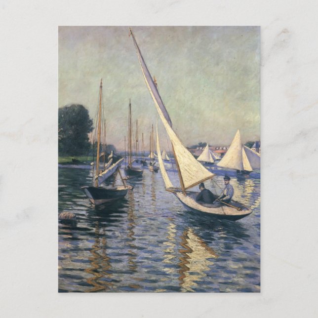 Gustave Caillebotte - Regatta in Argenteuil Postkarte (Vorderseite)