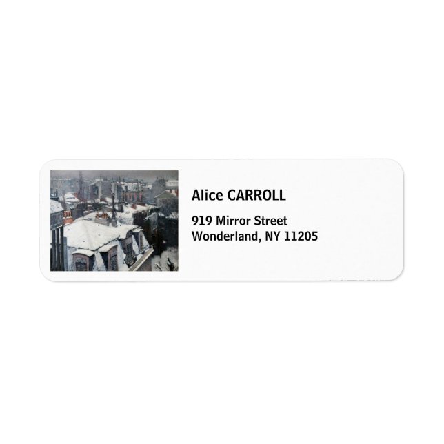 Gustave Caillebotte - Rooftops im Schnee (Vorne)