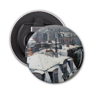 Gustave Caillebotte - Rooftops im Schnee Flaschenöffner