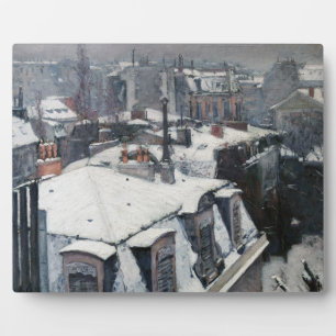 Gustave Caillebotte - Rooftops im Schnee Fotoplatte