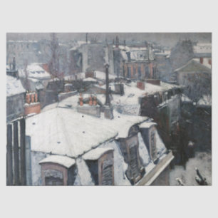 Gustave Caillebotte - Rooftops im Schnee Seidenpapier