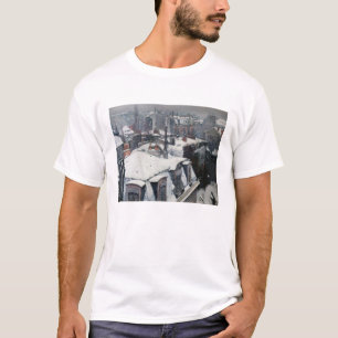 Gustave Caillebotte - Rooftops im Schnee T-Shirt
