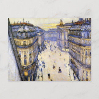 Gustave Caillebotte - Rue Halevy im 6. Stock Postkarte
