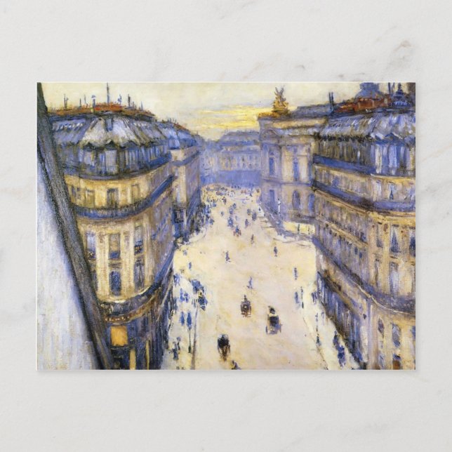Gustave Caillebotte - Rue Halevy im 6. Stock Postkarte (Vorderseite)