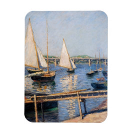 Gustave Caillebotte - Segelboote in Argenteuil Magnet