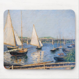 Gustave Caillebotte - Segelboote in Argenteuil Mousepad