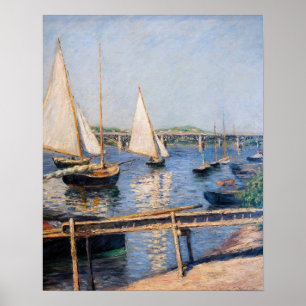 Gustave Caillebotte - Segelboote in Argenteuil Poster