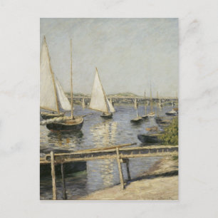 Gustave Caillebotte - Segelboote in Argenteuil Postkarte