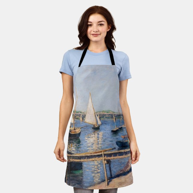 Gustave Caillebotte - Segelboote in Argenteuil Schürze (Getragen)