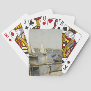 Gustave Caillebotte - Segelboote in Argenteuil Spielkarten