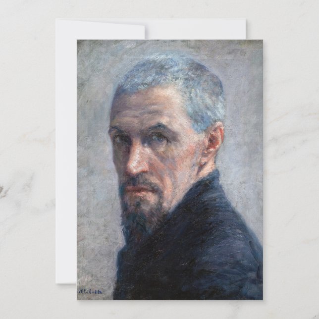 Gustave Caillebotte - Selbstportrait Einladung (Vorderseite)