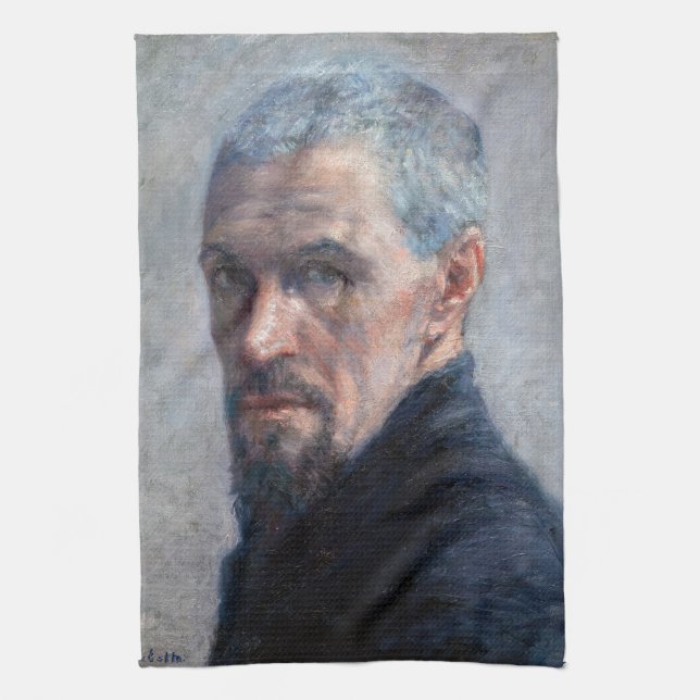 Gustave Caillebotte - Selbstportrait Geschirrtuch (Vertikal)