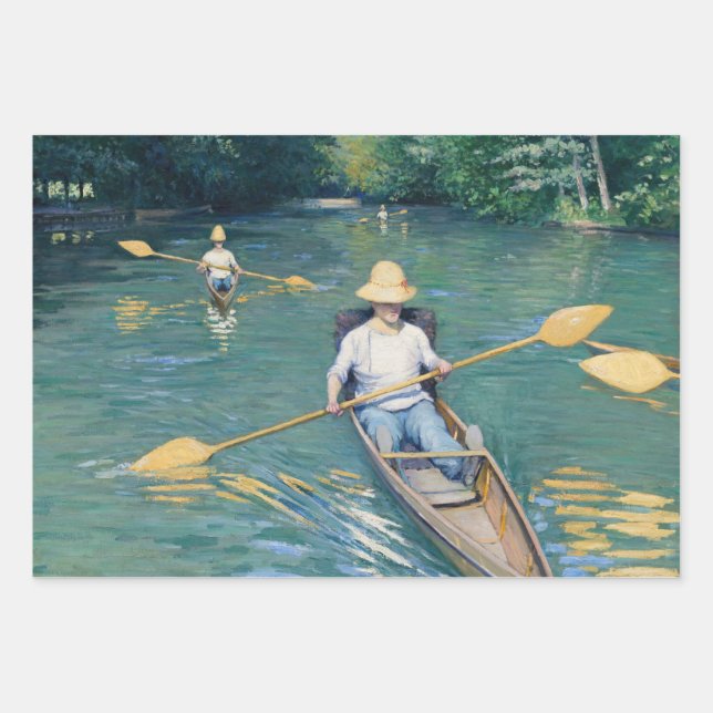 Gustave Caillebotte - Skiffs on Yerres Geschenkpapier Set (Vorderseite)