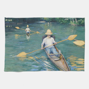 Gustave Caillebotte - Skiffs on Yerres Geschirrtuch