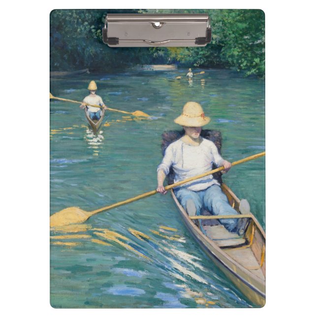 Gustave Caillebotte - Skiffs on Yerres Klemmbrett (Vorderseite)