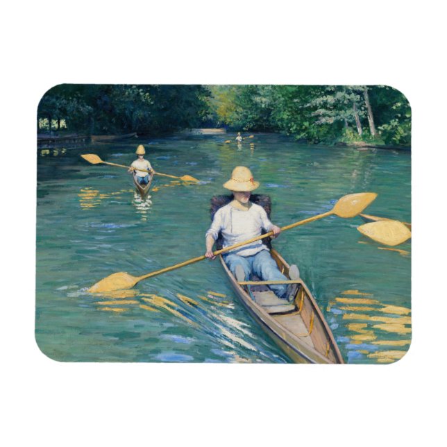 Gustave Caillebotte - Skiffs on Yerres Magnet (Horizontal)