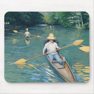 Gustave Caillebotte - Skiffs on Yerres Mousepad