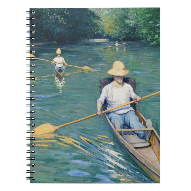 Gustave Caillebotte - Skiffs on Yerres Notizblock (Vorderseite)