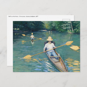 Gustave Caillebotte - Skiffs on Yerres Postkarte