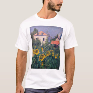 Gustave Caillebotte - Sonnenblumen, Garten T-Shirt