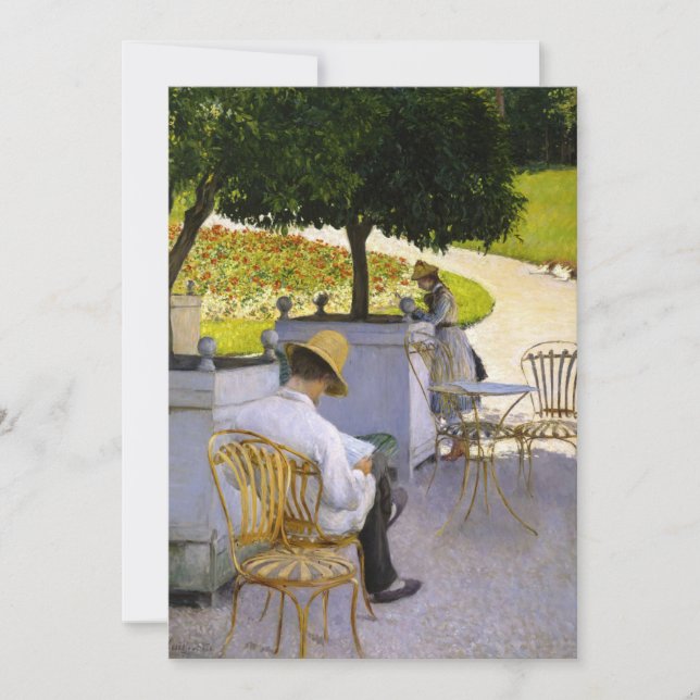 Gustave Caillebotte - The Orange Trees Dankeskarte (Vorderseite)