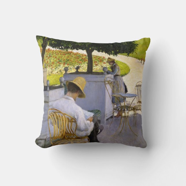 Gustave Caillebotte - The Orange Trees Kissen (Vorderseite)