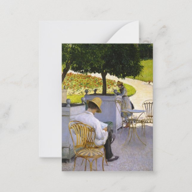 Gustave Caillebotte - The Orange Trees Mitteilungskarte (Vorderseite)