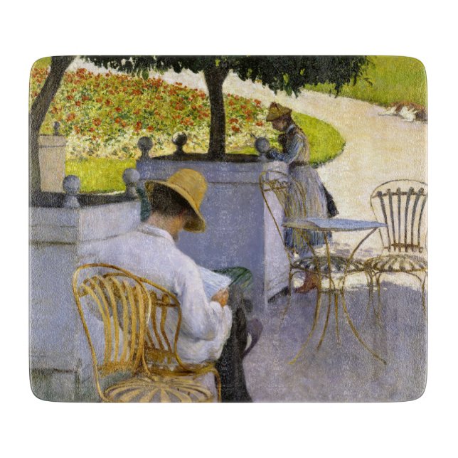 Gustave Caillebotte - The Orange Trees Schneidebrett (Vorderseite)