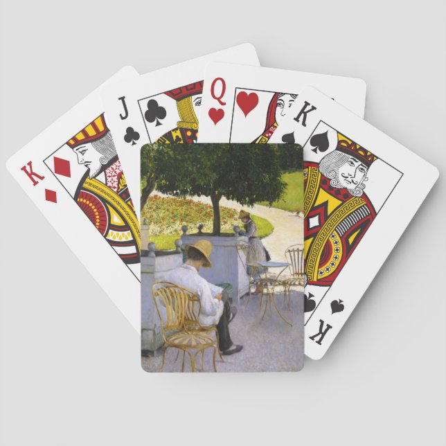 Gustave Caillebotte - The Orange Trees Spielkarten (Rückseite)