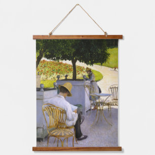 Gustave Caillebotte - The Orange Trees Wandteppich Mit Holzrahmen