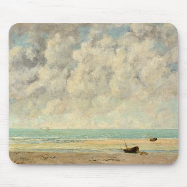 Gustave Courbet | das ruhige Meer Mousepad (Vorne)