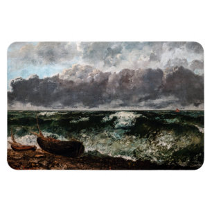 Gustave Courbet - Das stürmische Meer / Die Welle Magnet