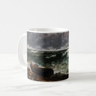 Gustave Courbet - Das Sturmmeer / die Welle Kaffeetasse