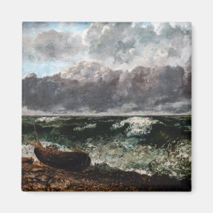 Gustave Courbet - Das Sturmmeer / die Welle Magnet