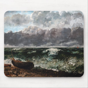 Gustave Courbet - Das Sturmmeer / die Welle Mousepad