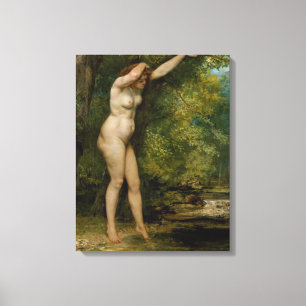 Gustave Courbet   der junge Badegast Leinwanddruck