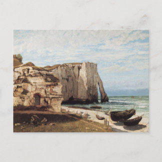 Gustave Courbet - Die Klippen auf etretat nach Postkarte